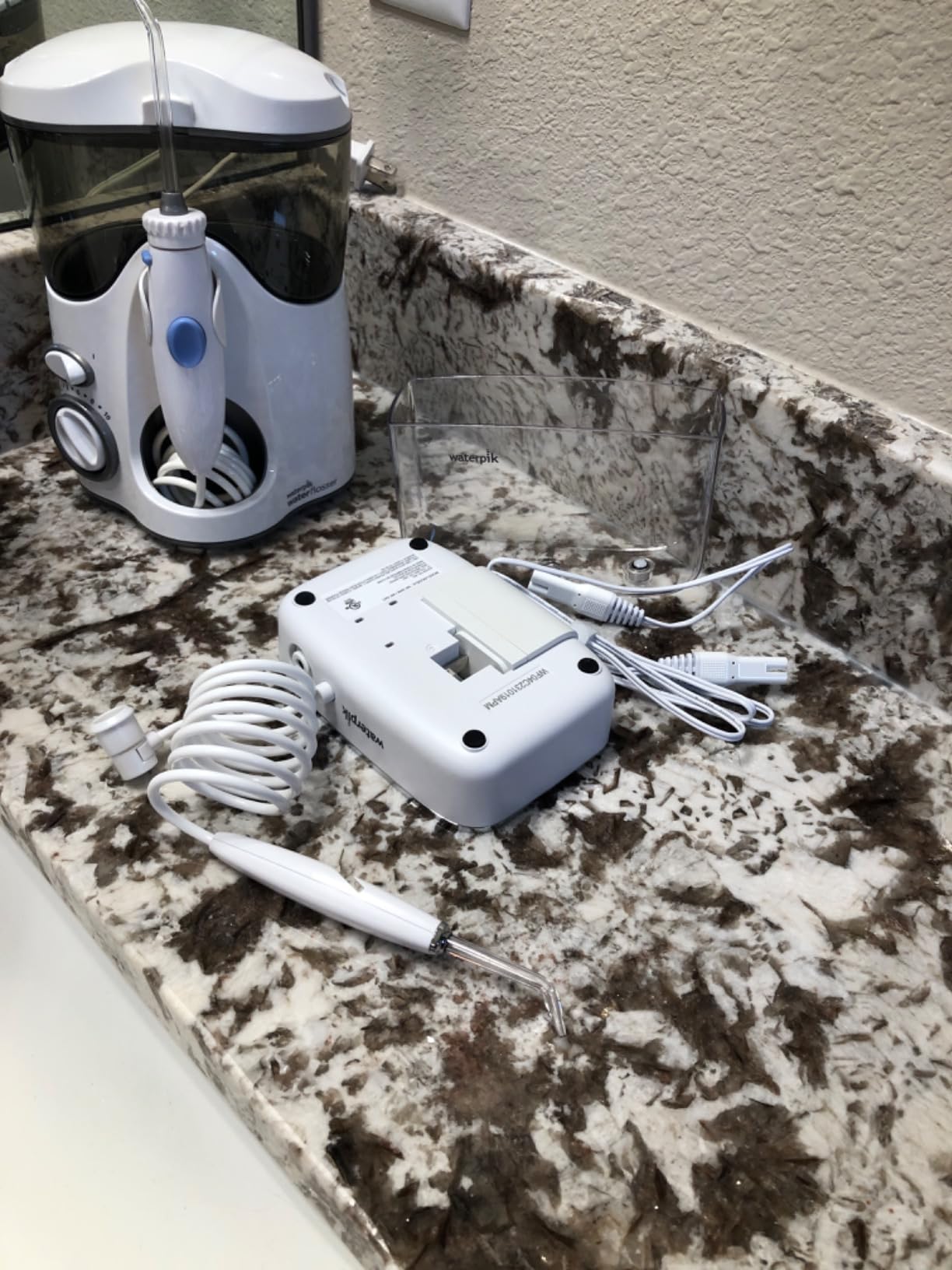 Waterpik Sidekick Portable Water Flosser, Perfect for Travel & Home, ADA Accepted, White/Chrome WF-04 customer photo 1