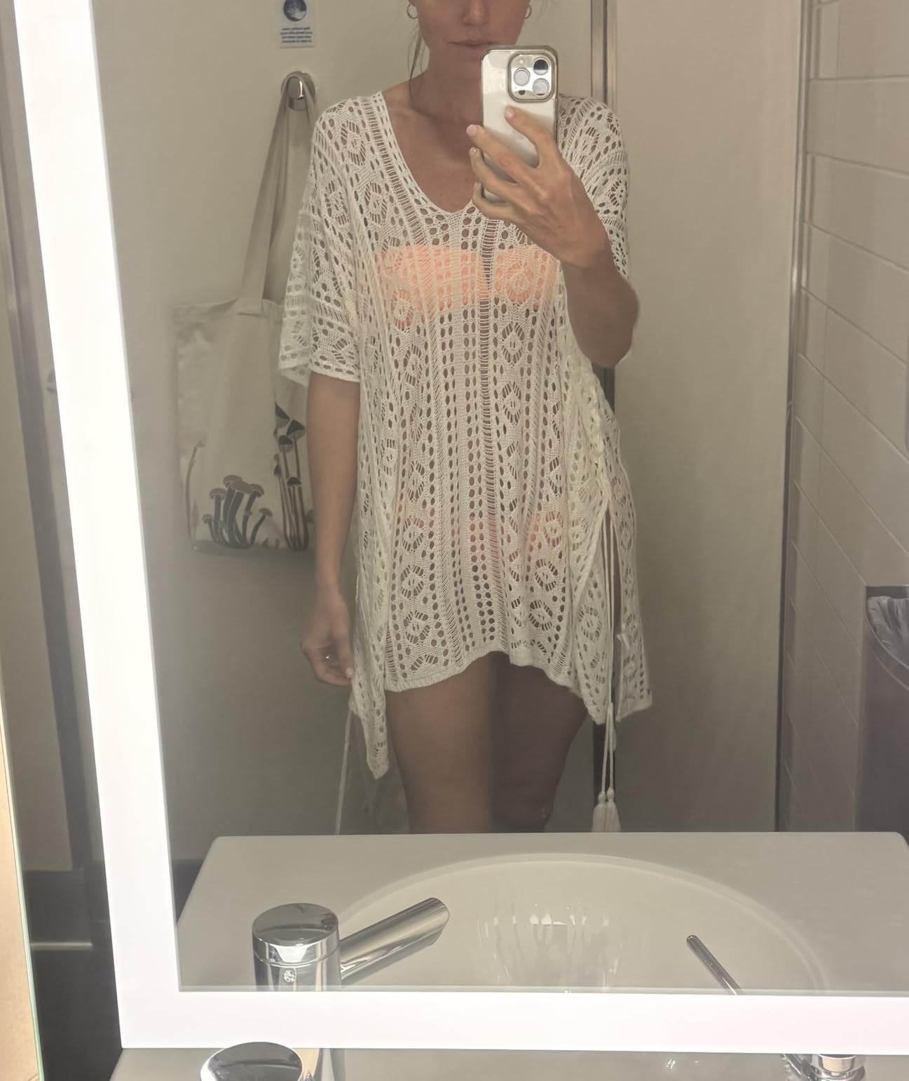 Women's Summer Swimsuit Bikini Beach Swimwear Crochet Cover up customer photo 1