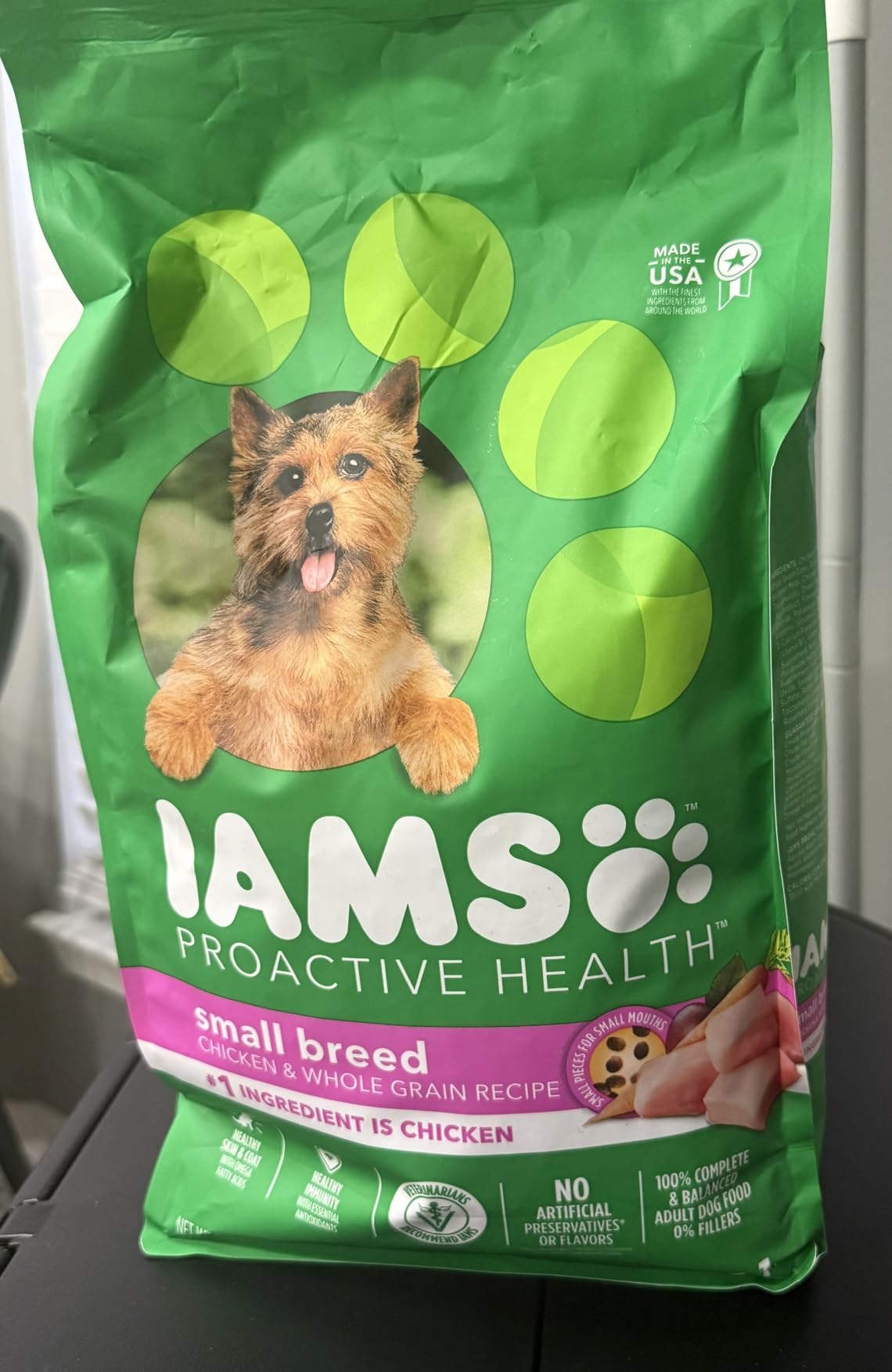 IAMS Proactive Health Dry Dog Food for Small Breeds, Adult Dog Food Dry Recipe, 15 lb. Bag customer photo 2