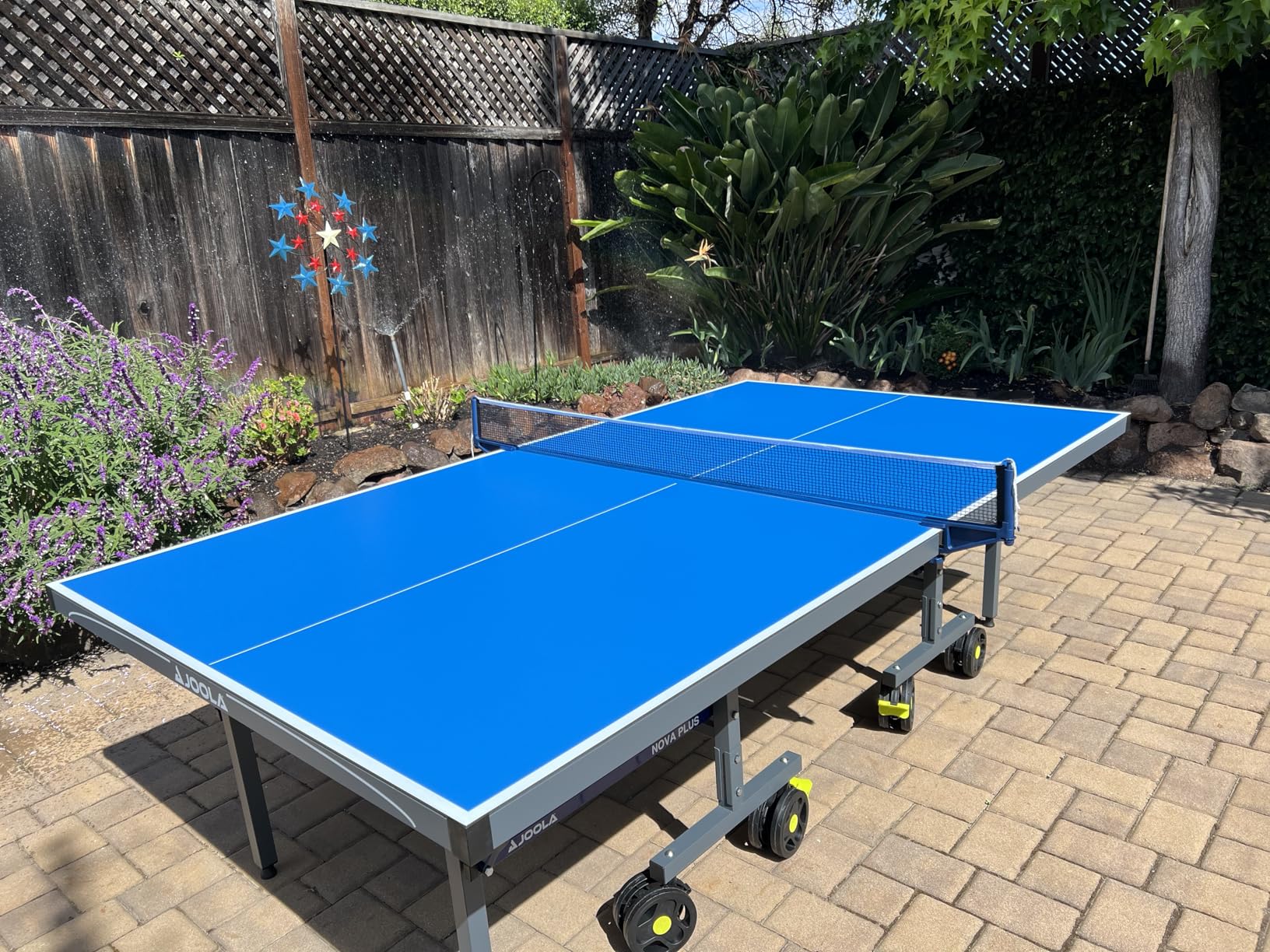 JOOLA NOVA Outdoor Ping Pong Table with Waterproof Table Tennis Net Set - Quick Assembly - All Weather Aluminum Composite Surface customer photo 1