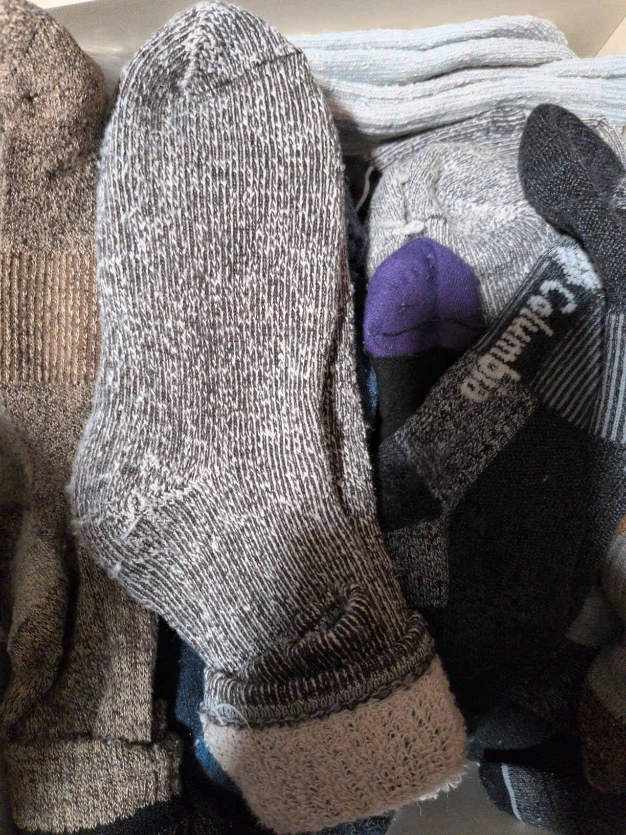 Mens Merino Wool Hiking Cushion Socks Thermal Warm Crew Winter Boot Socks Pack (2/4 Pair,6-13 Size) customer photo 2