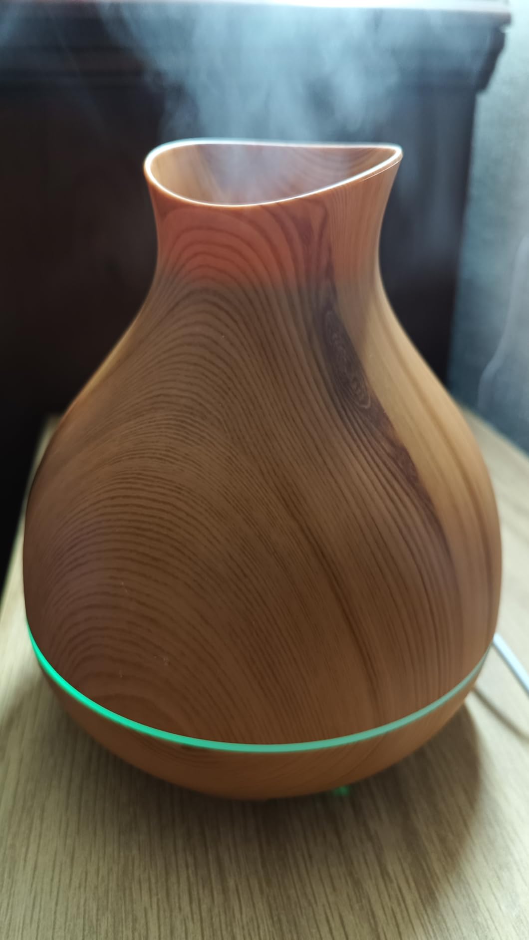 Aromatherapy Essential Oil Diffuser, 550ml Ultrasonic Fragrant Oil Large Room Humidifier, Diffusers for Home with Timer and Waterless Auto-Off, 7 Color LED Lights, Cool Mist Humidifiers customer photo 1