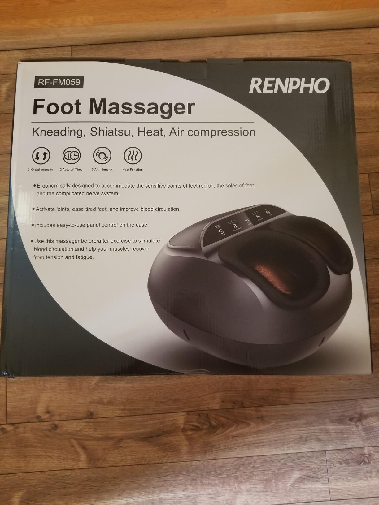 RENPHO Full Foot Massager Machine, 2026 Upgraded Shiatsu Foot Massager with Heat, FSA Eligible HSA Store Eligible, Plantar Fasciitis Massager, Fits Up to Size 13 customer photo 1