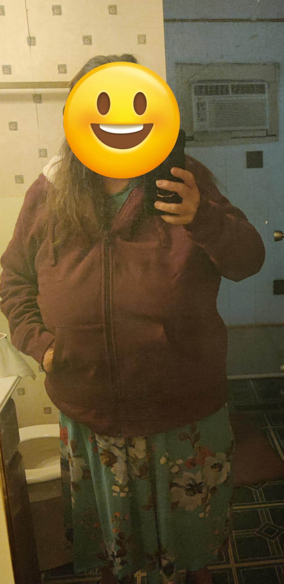 Amazon Essentials Women's Sherpa-Lined Fleece Full-Zip Hooded Jacket with Drawstring (Available in Plus Size) customer photo 1