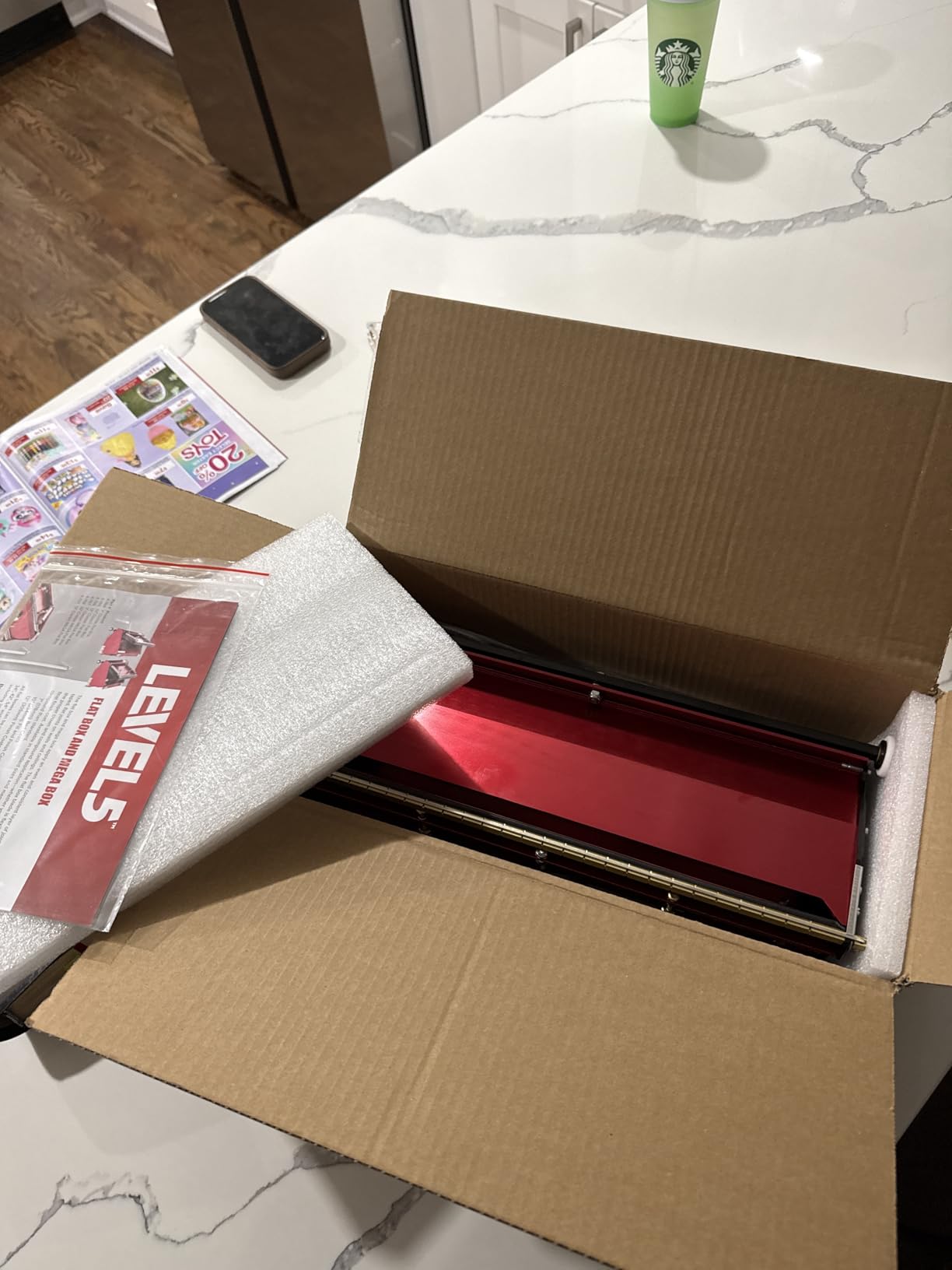 10-Inch Drywall Flat Finishing Box + Handle - LEVEL5 | Pro-Grade | Quick Clean | Gyprock Plasterboard Wallboard Sheetrock Mud | 4-565 customer photo 1