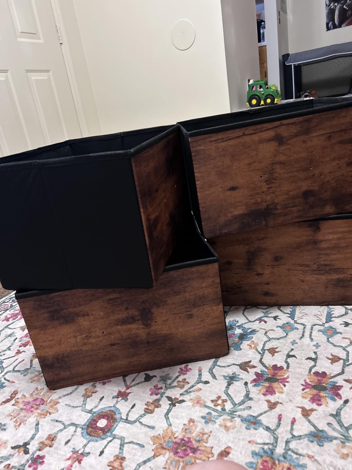WLIVE Nightstand, 2 Drawer Dresser for Bedroom, Small Dresser with 2 Drawers, Bedside Furniture, Night Stand, End Table with Fabric Bins for Bedroom, Closet, Entryway, College Dorm, Dark Grey customer photo 1