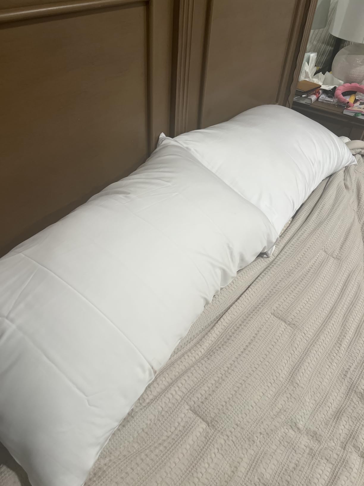 ACCURATEX Pillows King Size Set of 2, Hybrid Shredded Memory Foam Pillow[Adjustable Loft], Fluffy Down Alternative Fill Removable Cotton Cover, Firm Supportive Pillow for Side Back Sleepers customer photo 1