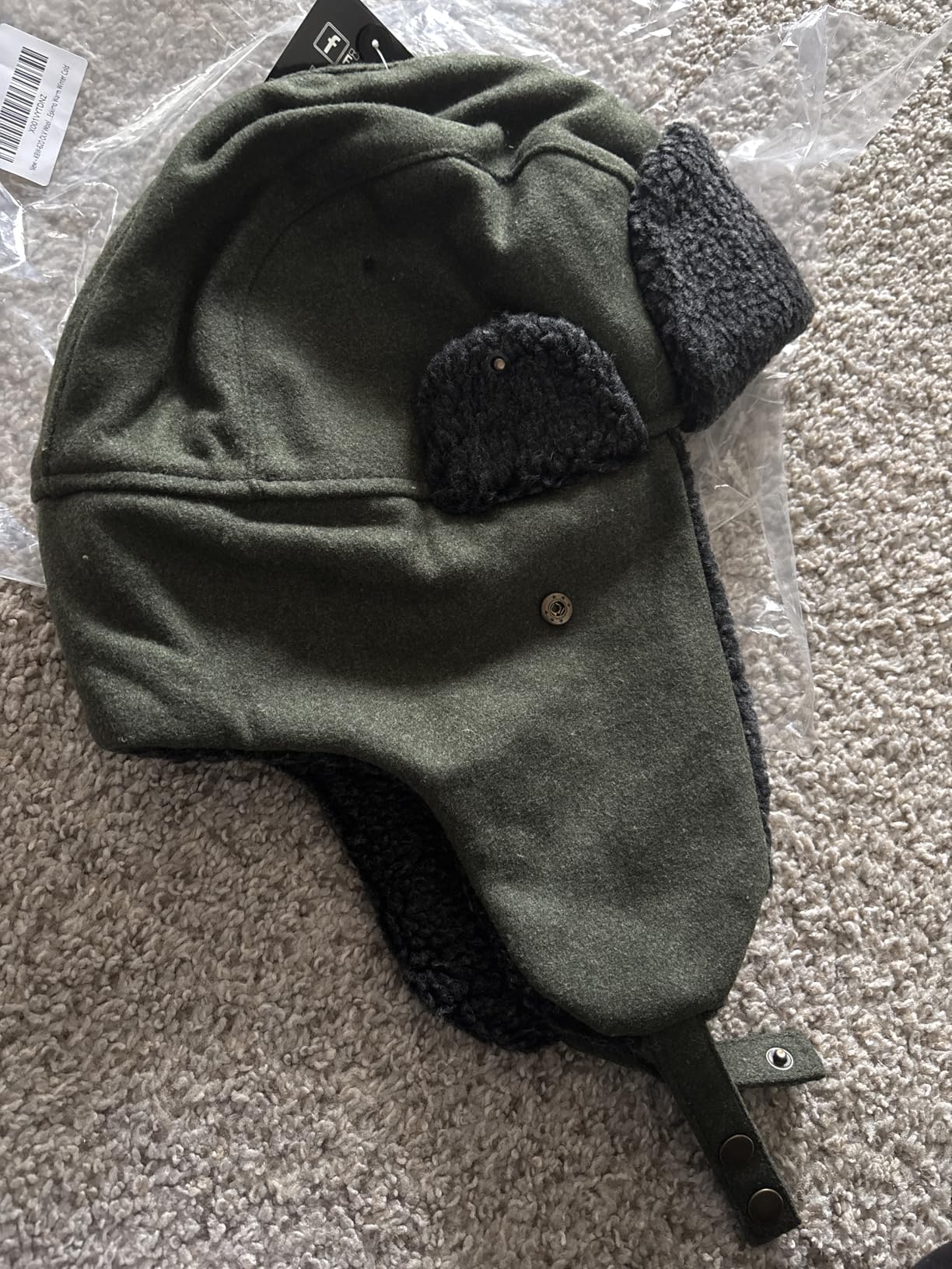 Wool Blend Aviator Trapper Hat Trooper Ear Flaps Ushanka Eskimo Russian Warm Winter Cold Weather Hat customer photo 1
