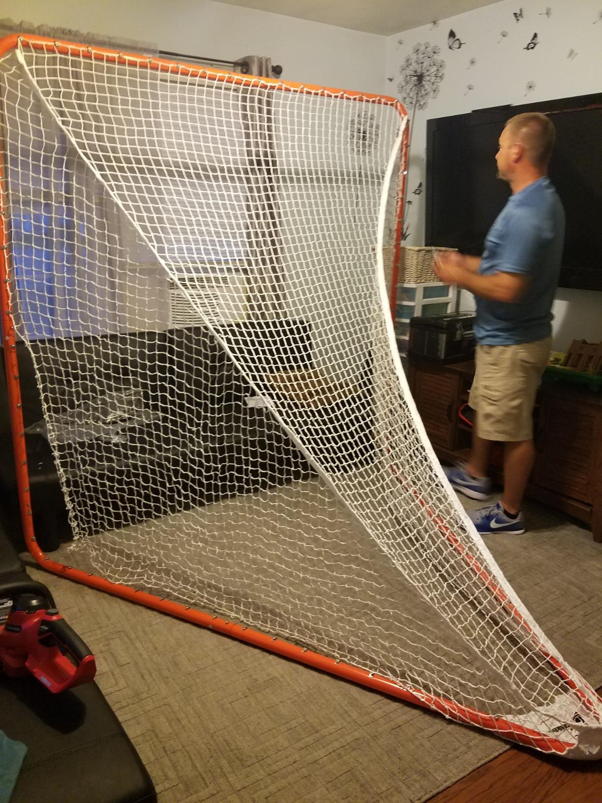 Franklin Sports Official Quikset Lacrosse Goal - 6' x 6' customer photo 1
