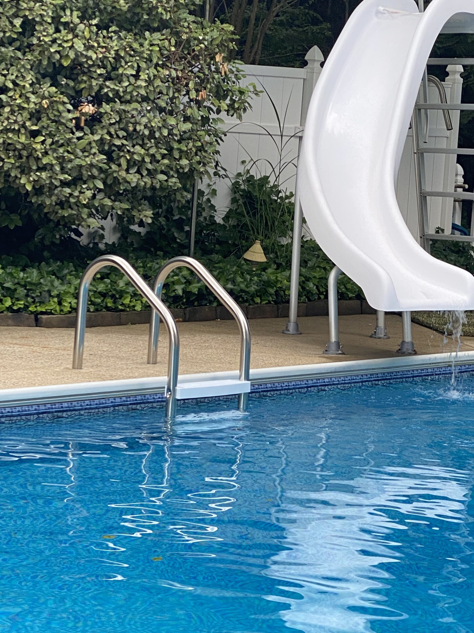 Aqua Select 3 Step Stainless Steel Pool Ladder with Stainless Steel Steps | Entry and Exit System for Inground Swimming Pools | 250 Pound Capacity | 1.9 Inch Outer Diameter customer photo 2
