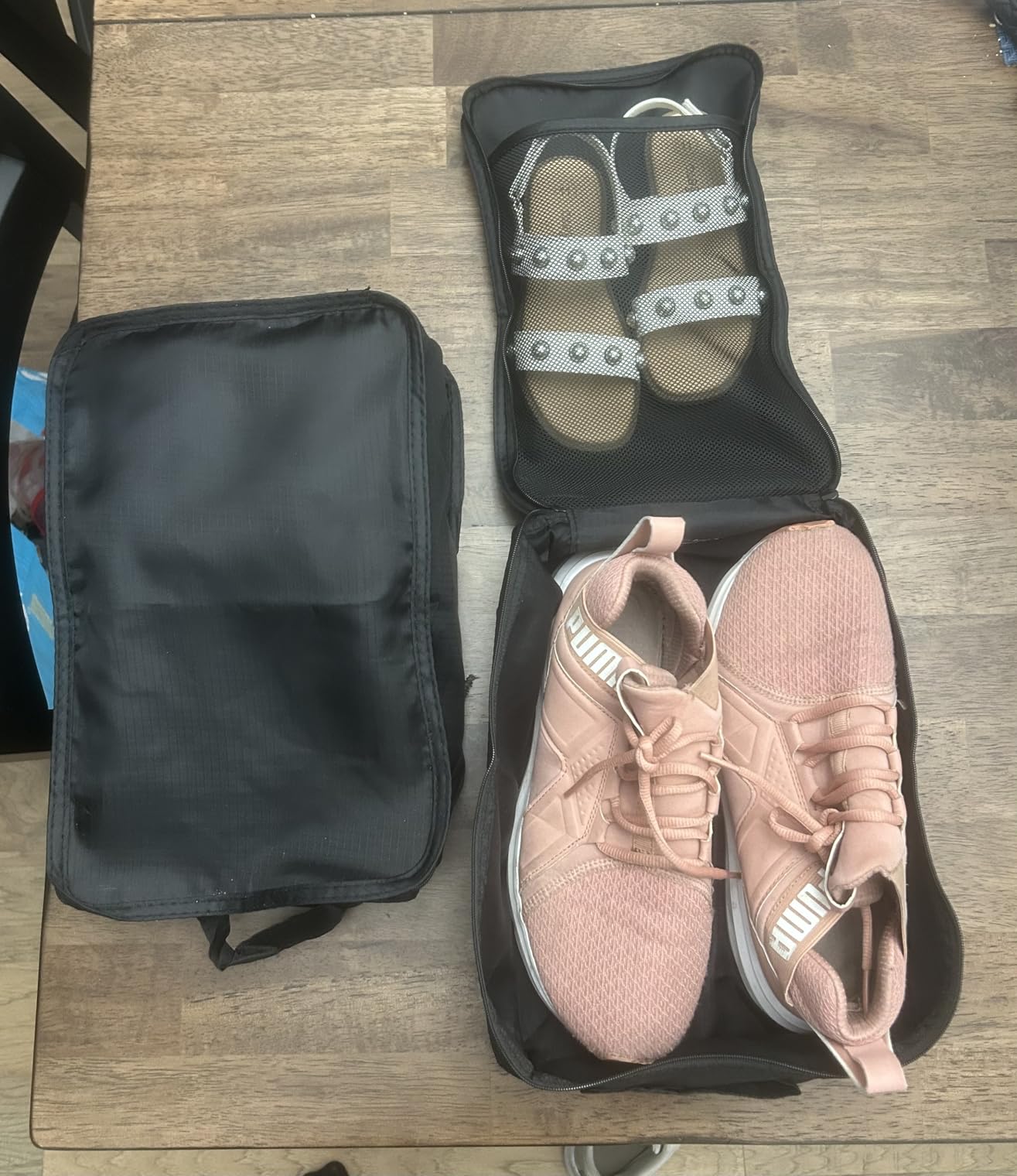 Travel Shoe Bags, Foldable Waterproof Shoe Puches Organizer-Double Layer (Multi-colored4) customer photo 1