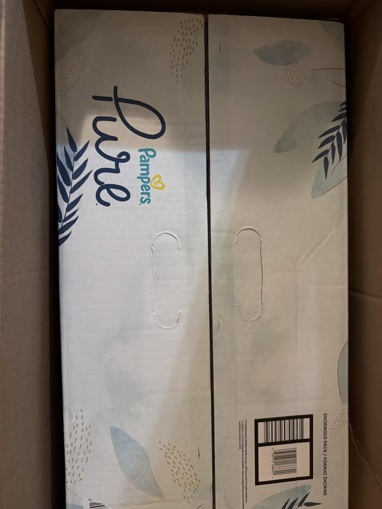Pampers Pure Baby Diapers, Size 1 (8-14 lbs), 198, Up to 100% Leakproof, Premium Hypoallergenic Soft Diapers customer photo 1