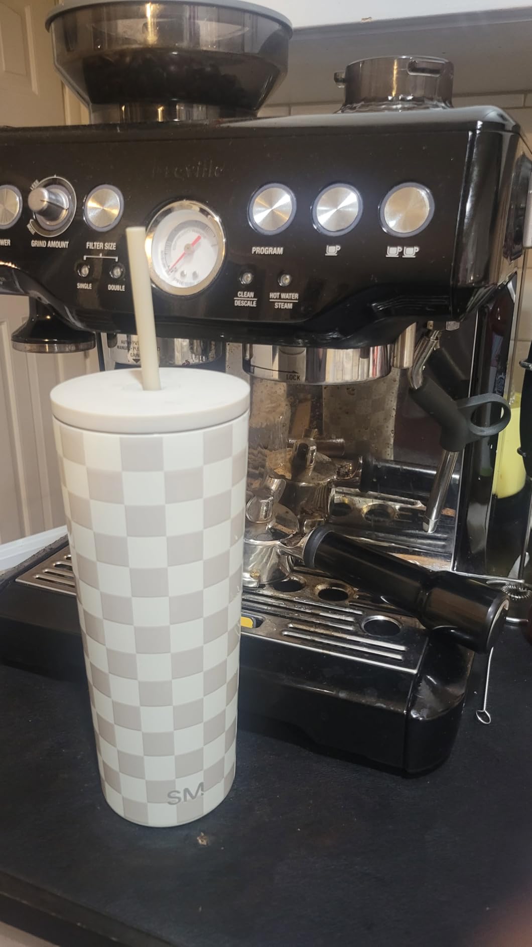 Simple Modern Classic Tumbler with Straw Lid | Insulated Iced Coffee Cup Reusable Stainless Steel Water Bottle Travel Mug | 20oz | Midnight Black customer photo 1