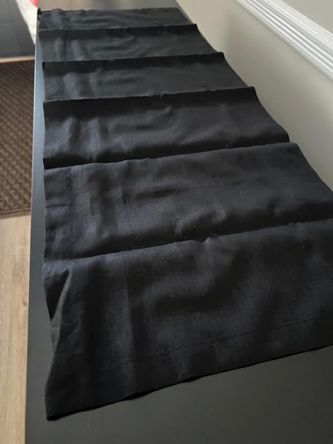 Solino Home Linen Natural Table Runner 144 Inches Long - 100% Pure Linen Extra Long Table Runner 14 x 144 Inch for Summer - Fete customer photo 2