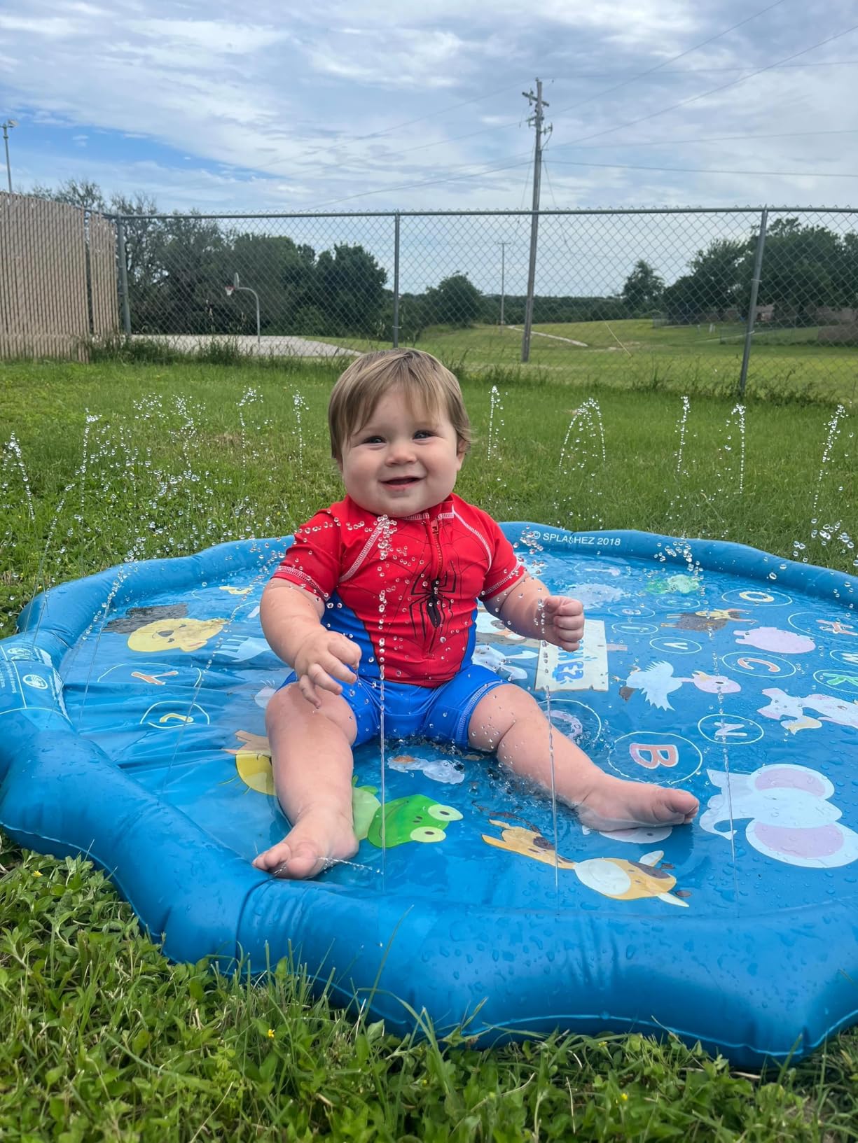 SplashEZ 3-in-1 Splash Pad, Sprinkler for Kids & Baby Pool for Learning - Toddler Sprinkler Pool, 60'' Outside Water Toys customer photo 2