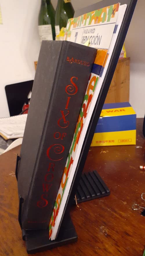 Barelove Document Holder Paper Stand with 7 Adjustable Positions, Black Metal Paper Holder Stand for Desk When Typing for Reading A4 Letter, Books, Music Sheet, Receipts, Textbooks customer photo 2