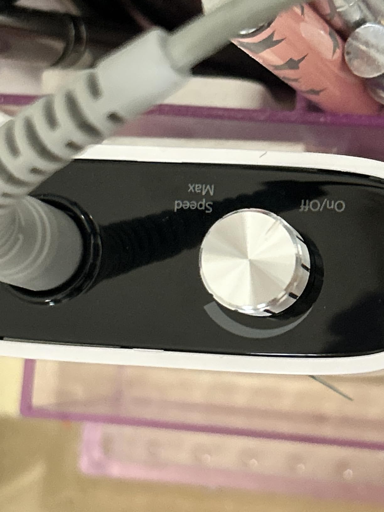 MelodySusie Entry-Level Clip-On Rechargeable Nail Drill, Scamander(SC320H) 30000RPM Popular Classic E-File with LCD Display for Manicure Shaping & Gel Removal, Perfect for Nail Art Training & Home Use customer photo 2