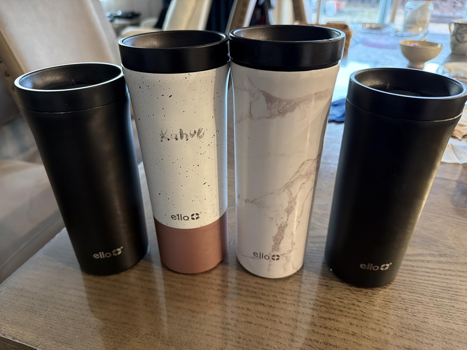 Ello Miri 16oz Vacuum Insulated Stainless Steel Travel Mug, Leak-Proof Slider Lid, Keeps Hot for 5 Hours, Perfect for Coffee or Tea, BPA-Free, Fits Most Cupholders, Holiday Gift, Speckle customer photo 1
