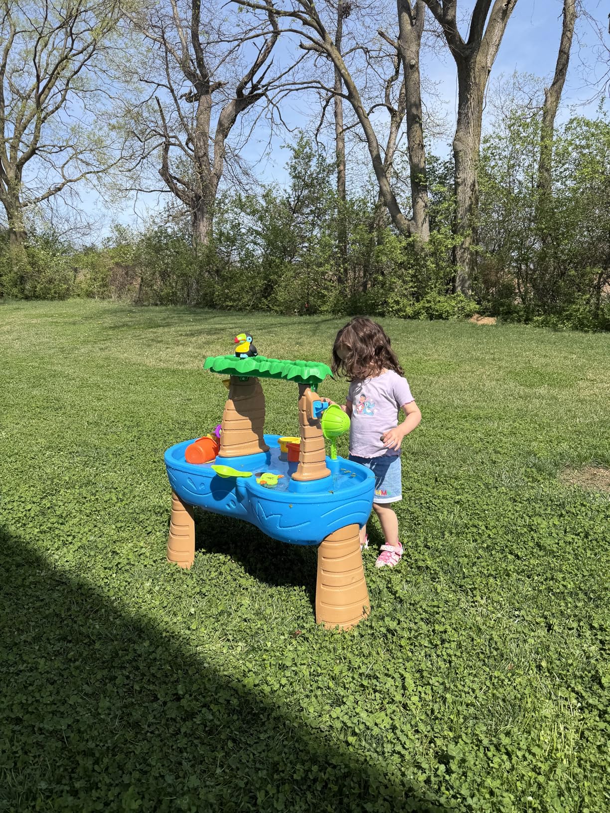 Step2 Tropical Rainforest Water Table for Kids, Toddler Outdoor Sensory Play Table, 13 Accessories, Ages 18 Months+ customer photo 2