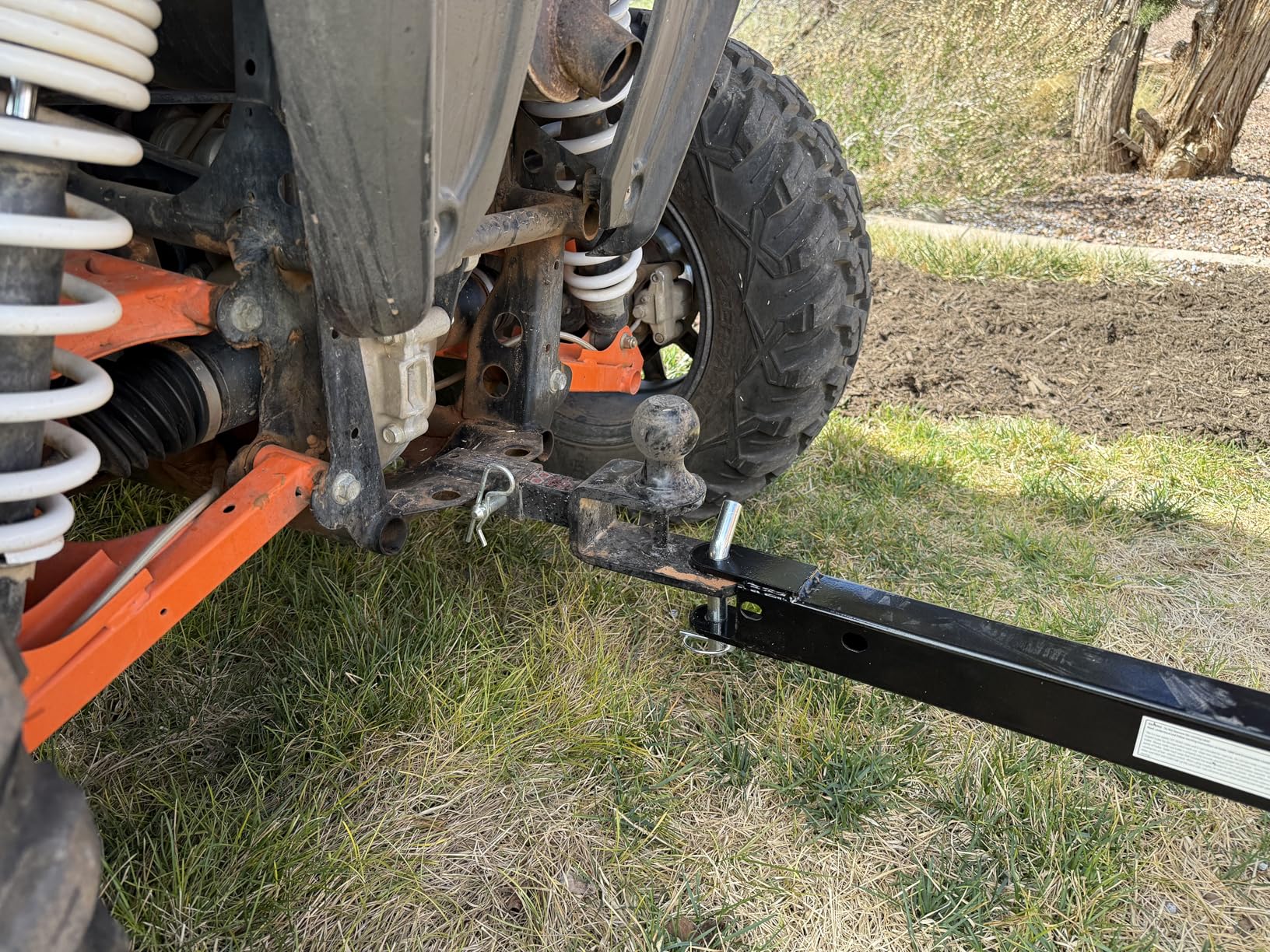 Impact IMPLEMENTS® 1500lb ATV/UTV/Tractor Trailer with Solid Steel Floor, Aggressive Tires, & Pivoting Tongue. Great for Agricultural Use & Land Management. Designed in Trademarked in The USA! customer photo 2