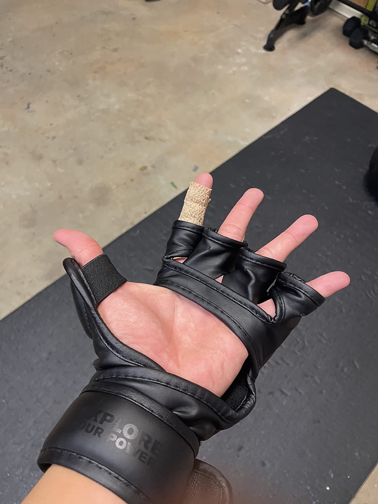 LIBERLUPUS MMA Gloves Sparring for Men- Open Palm Training Gloves for Grappling, Kickboxing, Muay Thai, Youth Self-Defense, Heavy Bag Workouts - Durable Synthetic Leather with Wrist Support customer photo 2