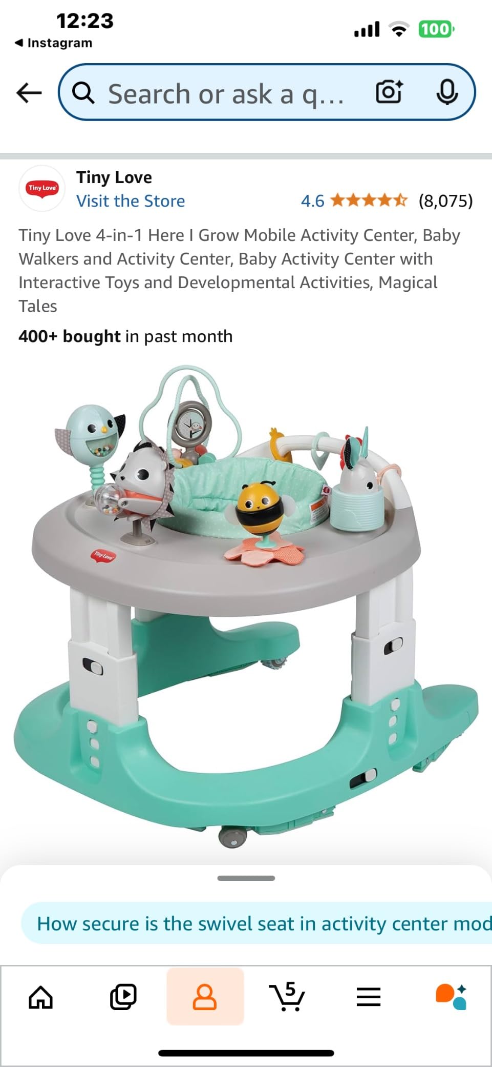 Tiny Love 4-in-1 Here I Grow Mobile Activity Center, Magical Tales customer photo 2
