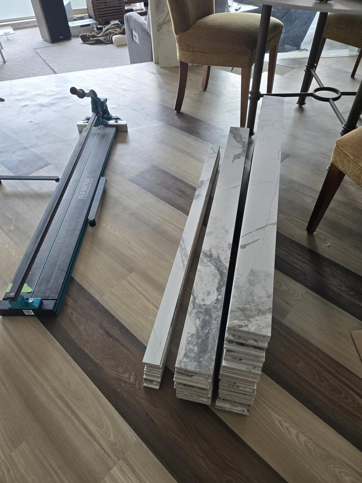 Vevor 24 Inch/600mm Tile Cutter Double Rails & Brackets Manual Tile Cutter 45356 in Cap w/Precise Laser Manual Tile Cutter Tools for Precision Cutting (24 Inch) customer photo 2