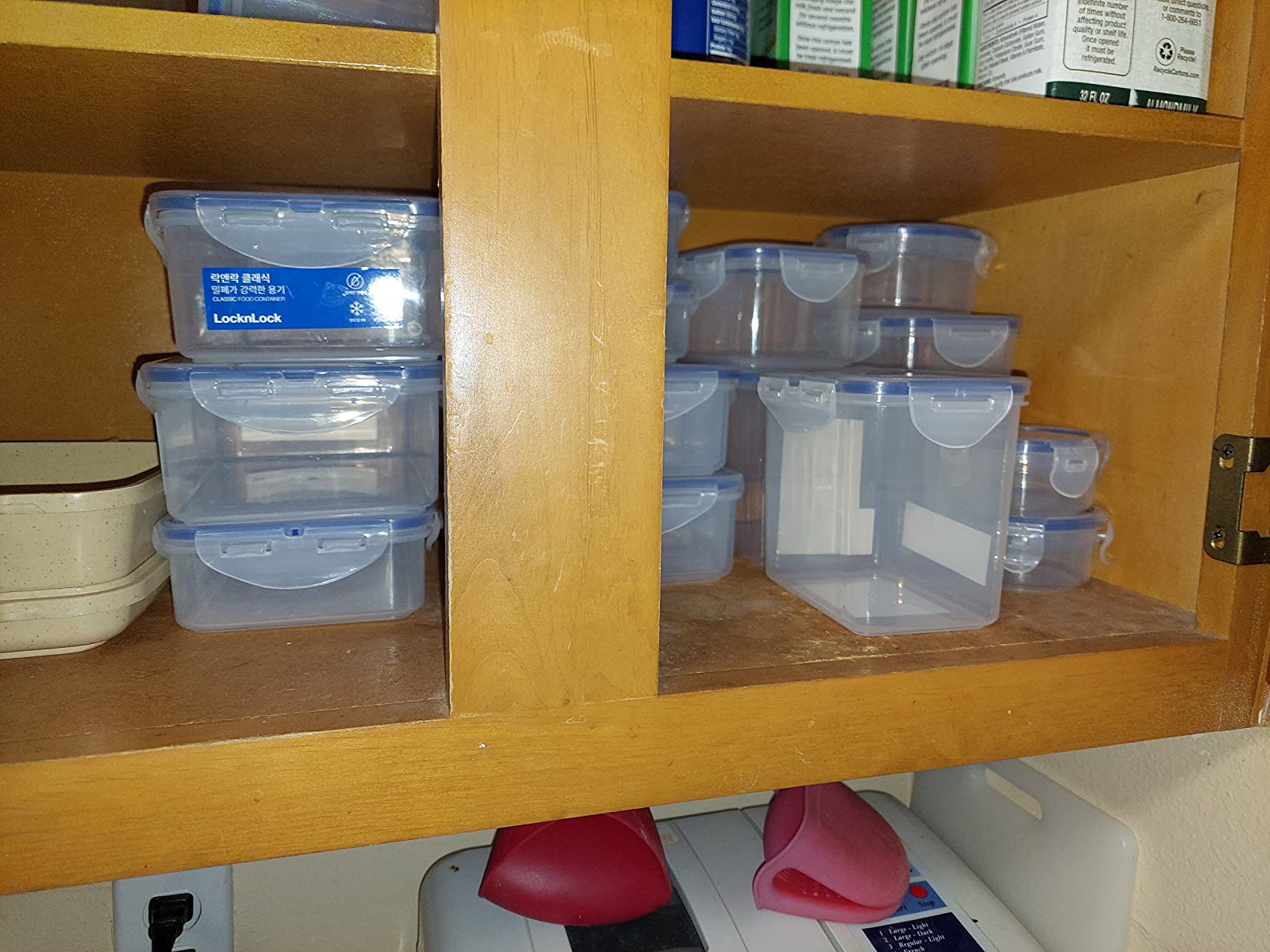 Lock & Lock Easy Essential Storage Set/Food Containers Airtight Bins/BPA-Free/Dishwasher Safe, 38 Piece, Clear customer photo 1