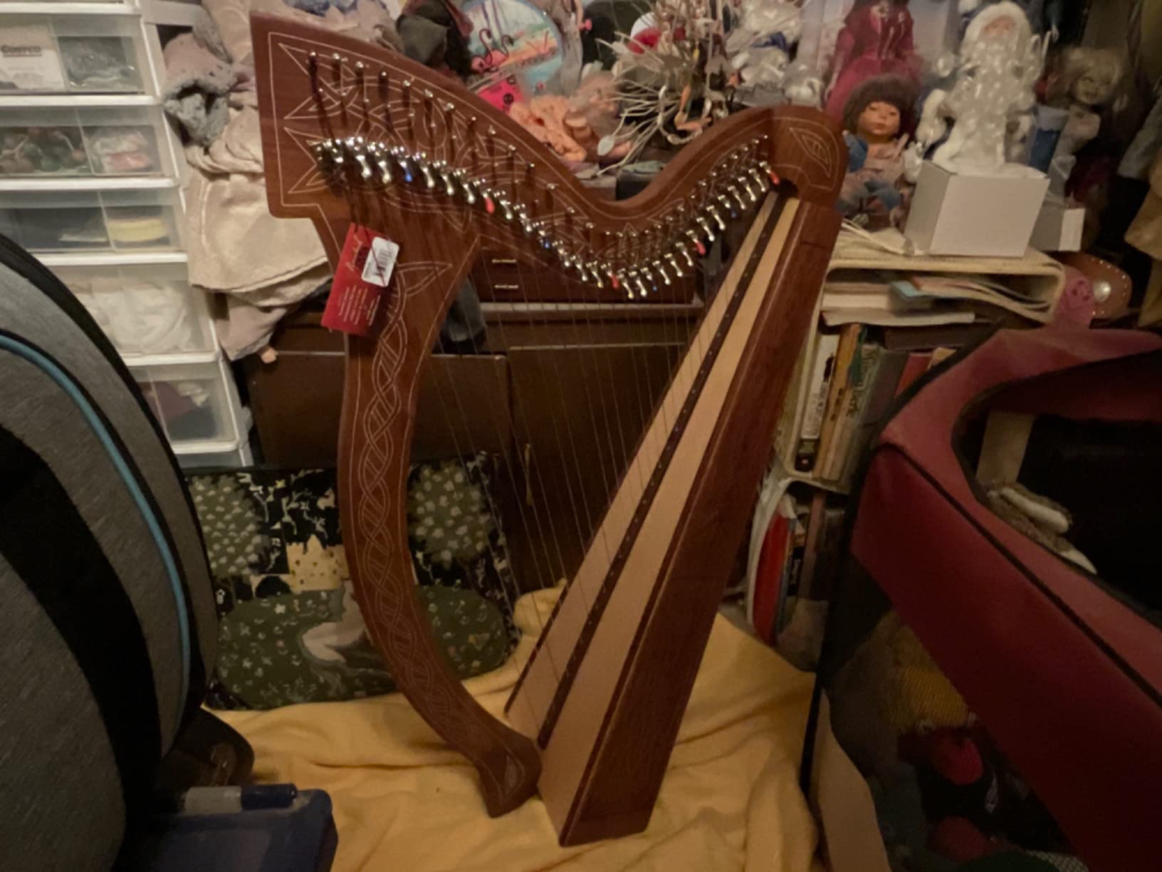Minstrel Harp 29-String w/Full Chelby Levers - Knotwork customer photo 1