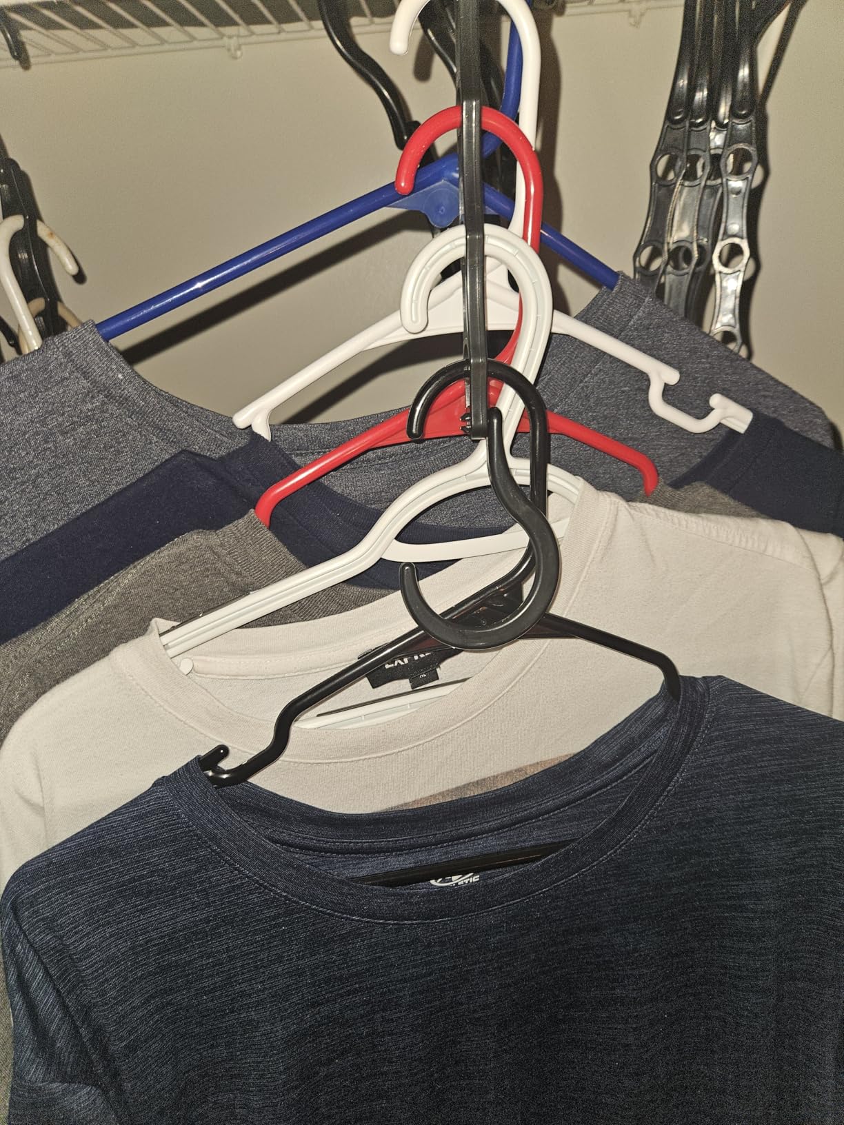 AMKUFO 6 Pack Closet Organizers and Storage, Magic Hangers Space Saving for Clothes, Closer Organizer for Closet Organization, Space-Saver Hanger Organizer for Multipurpose, Dorm Room Essentials customer photo 1