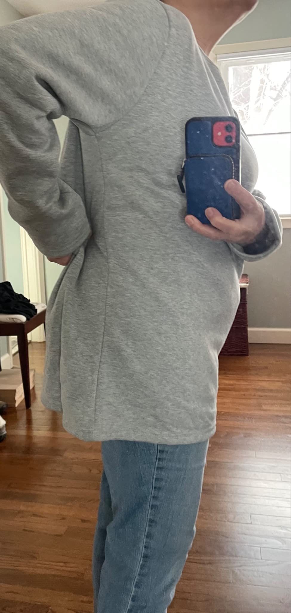 Flygo Women's Winter Warm Sherpa Lined Fleece Crewneck Sweatshirt Pullover Loungewear Tunic Tops customer photo 2