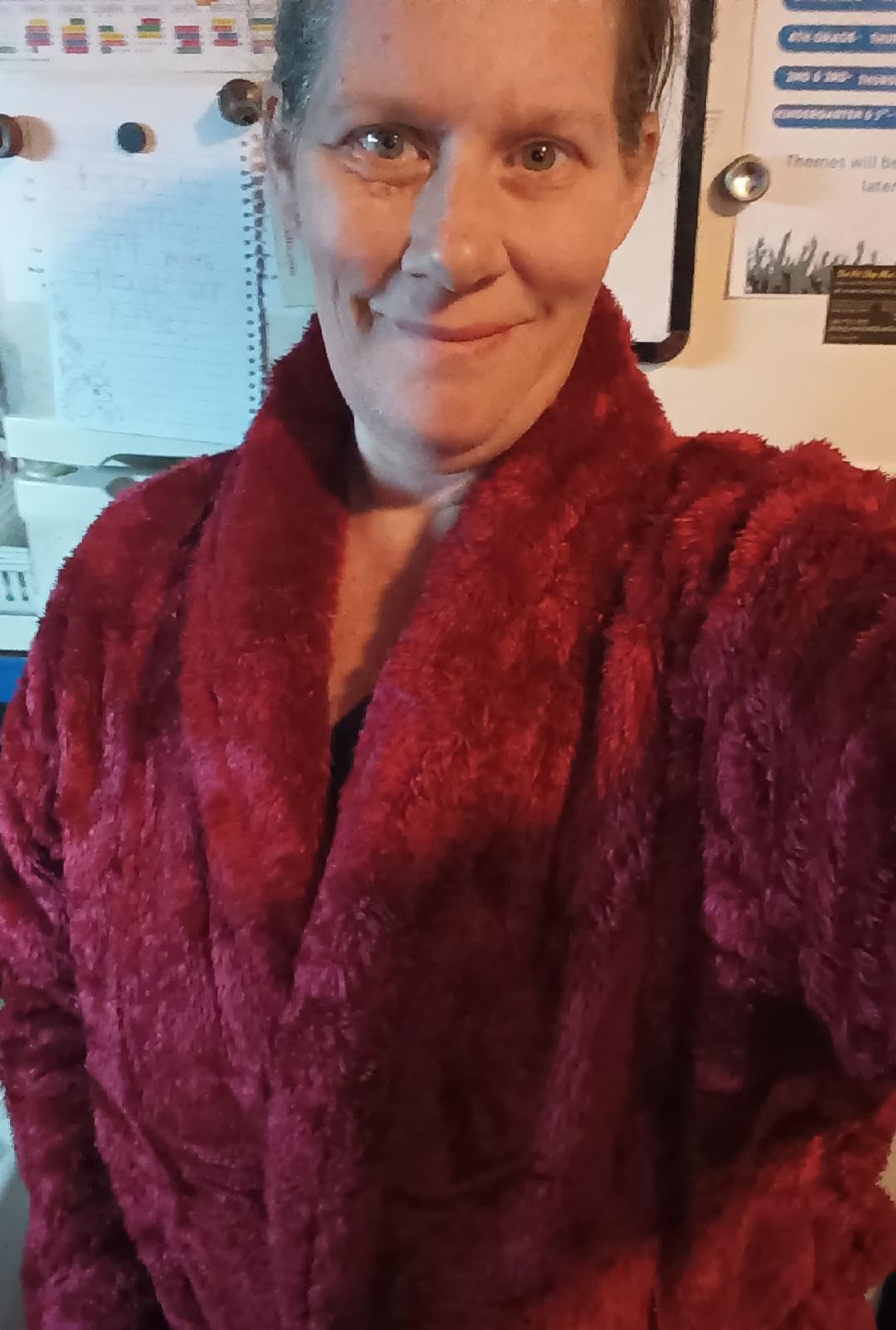 PAVILIA Premium Womens Plush Soft Robe Fluffy, Warm, Fleece Sherpa Shaggy Bathrobe customer photo 2