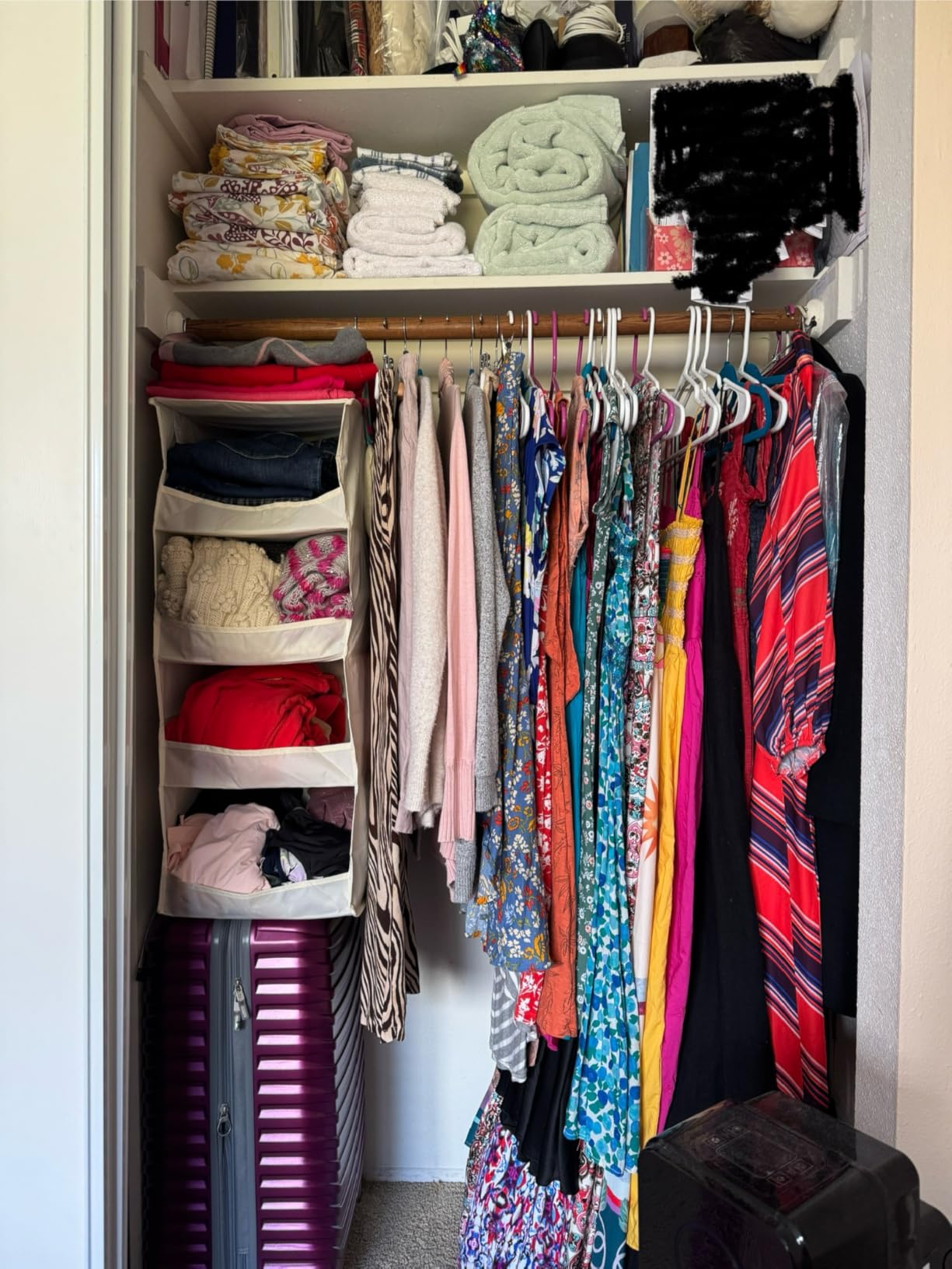 GRANNY SAYS 3-Shelf Hanging Closet Organizer and Storage, Collapsible Hanging Closet Shelves, Hanging Organizer for Closet & RV customer photo 2
