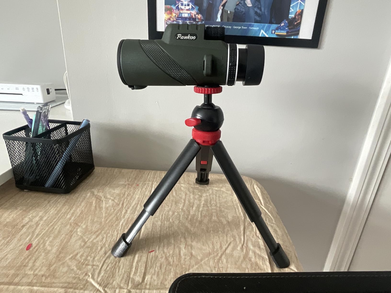 40X60 Monocular Telescope, High Power Monocular for Adults with Phone Adapter& Tripod& Hand Strap, Low Night Vision Monocular, Equipped with BAK4 Prism for Bird Watching and Traveling Concert customer photo 1