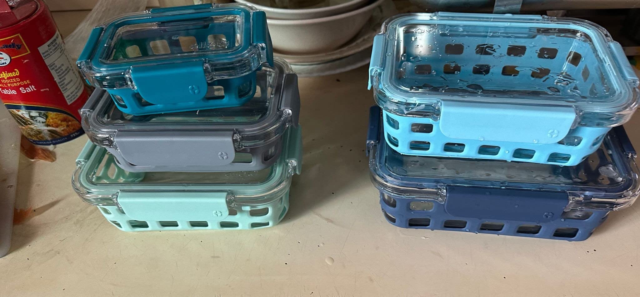 Ello Duraglass Mixed Meal Prep Sets Leak-Proof Glass Food Storage Containers with Silicone Sleeves and Airtight BPA-Free Lids, Dishwasher, Microwave, and Freezer Safe customer photo 1