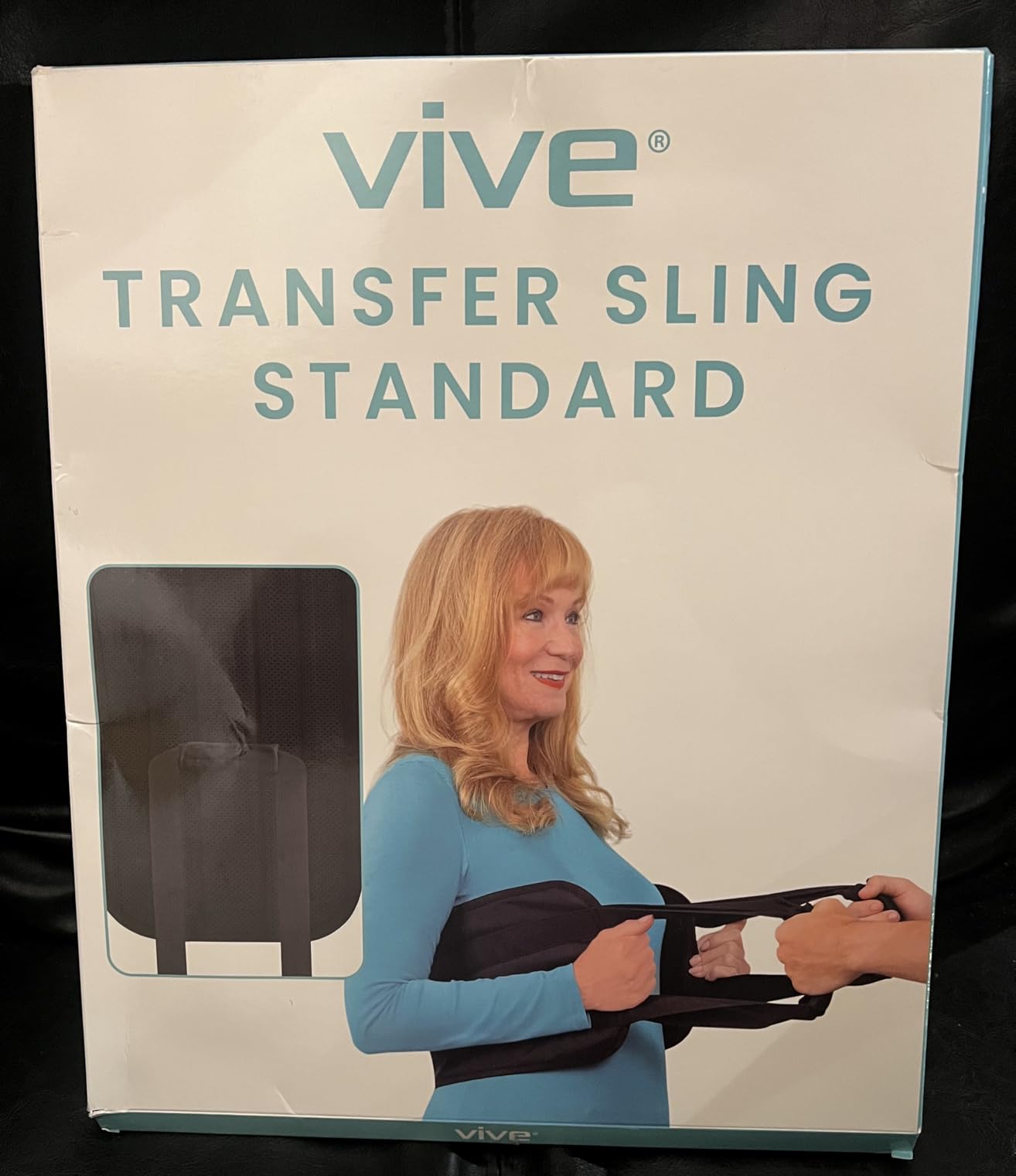 Vive Transfer Sling - Padded Assist Gait Belt - Heavy Duty Patient Lift with Straps - Mobility Standing and Lifting Aid for Disabled, Elderly, Seniors, Injured - Safely Move from Bed and Wheelchair customer photo 2