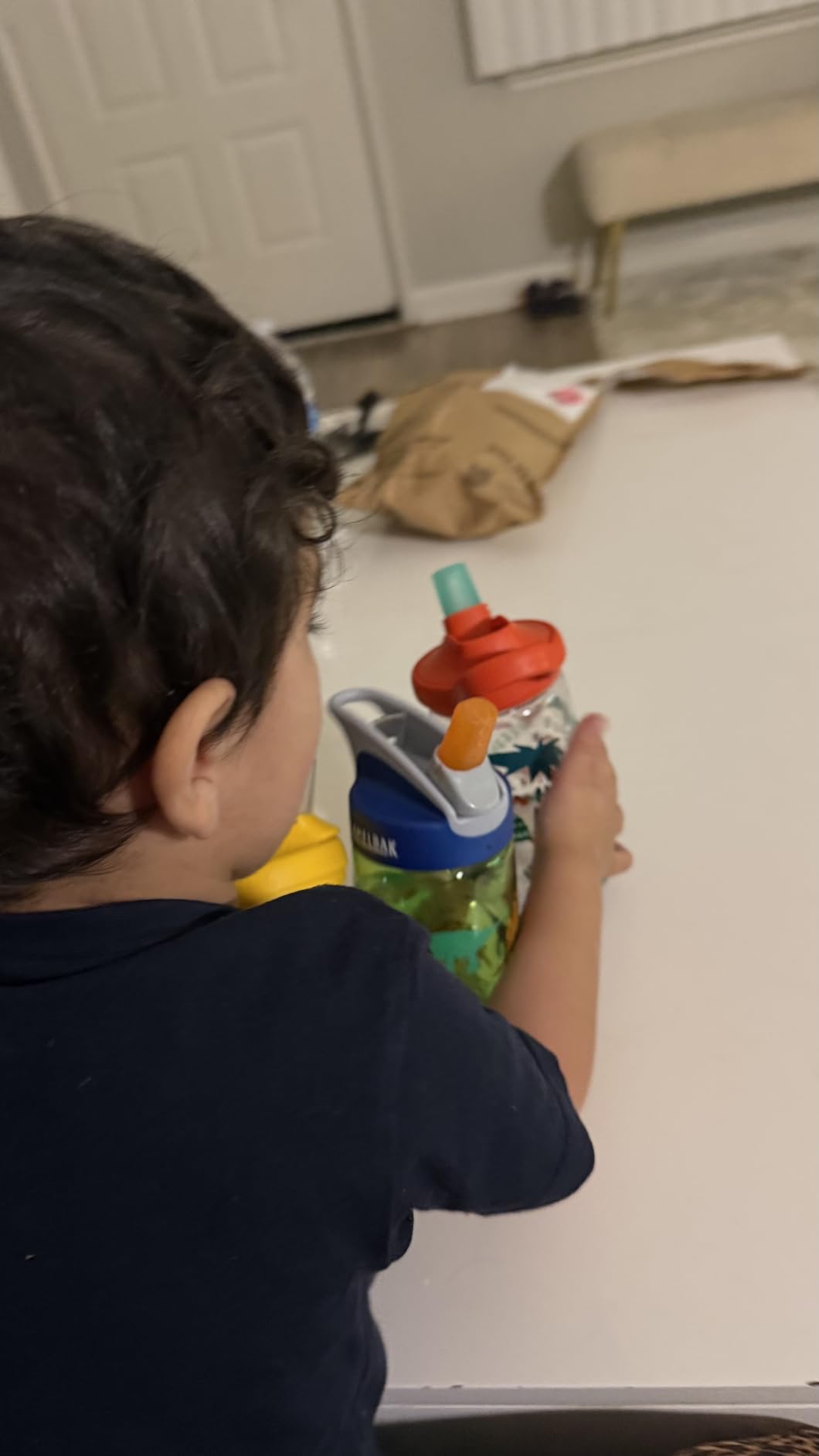 CamelBak Eddy+ Kids Water Bottle with Bite Valve Straw, Leak-Resistant Easy Sip Design for Everyday Hydration, 14oz | Kids customer photo 1