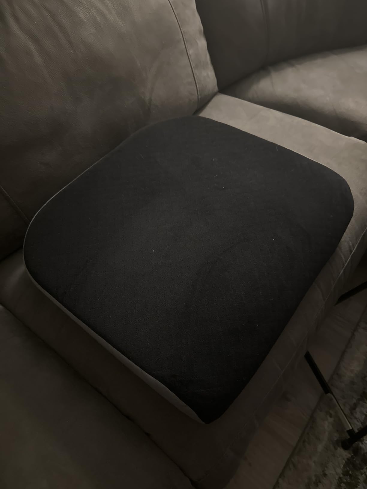 Kolbs Extra Large Seat Cushion, Stylish Plush Velvet Cover, X-Large Memory Foam for Office Chair, Floor Pillow, Cushion Back Pain Coccyx Pain Relief, Carry Handle (Extra Large) customer photo 1