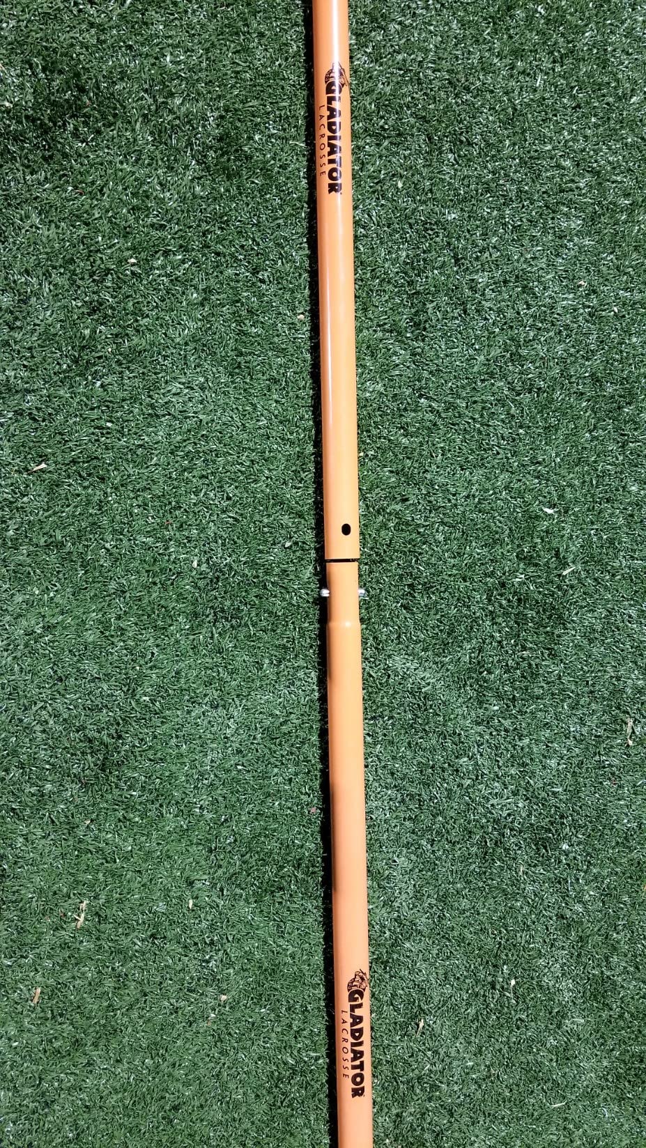 Gladiator Lacrosse Official Lacrosse Goal with a 6mm Net, Orange, 100% Steel Frame, 6 x 6-Foot, Standard, 72