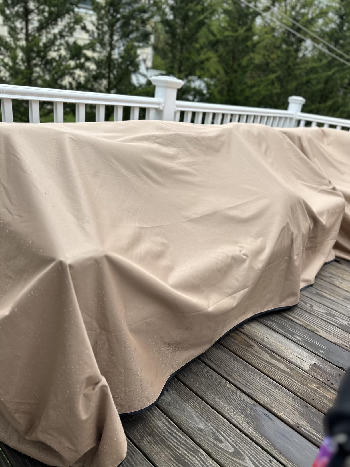 ULTCOVER Patio Furniture Sofa Cover 88W x 35D x 35H - Waterproof Outdoor 3-Seater Couch Cover customer photo 2