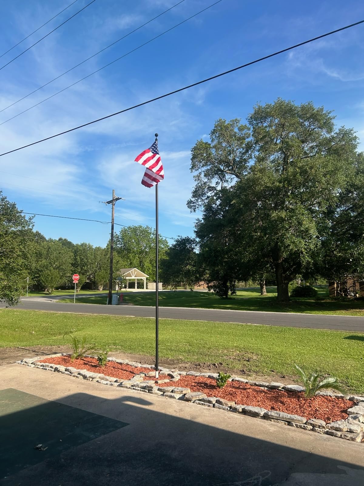 Flag Pole for Outside House, 20 FT Heavy Duty 45K PSI & 95 HBW Hard Aerospace Aluminum Flagpole Kit, Unbending Outdoor In-Ground Flag Poles with 3x5 American Flag for Yard, Residential or Commercial customer photo 2