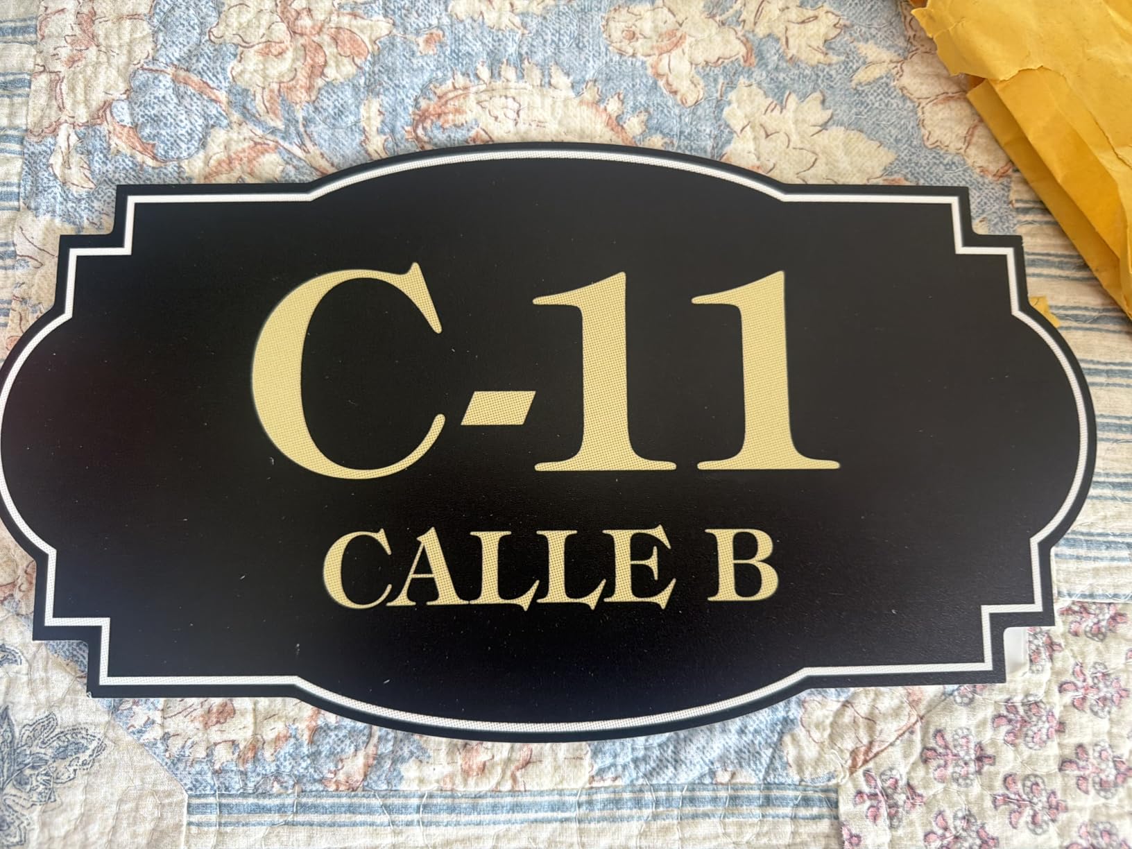 House Address Sign, House Address Plaque, Indoor/Outdoor Use, 7x12 Inch, 22 Colors, Reflective Option, USA Made by My Sign Center (Victorian) customer photo 1