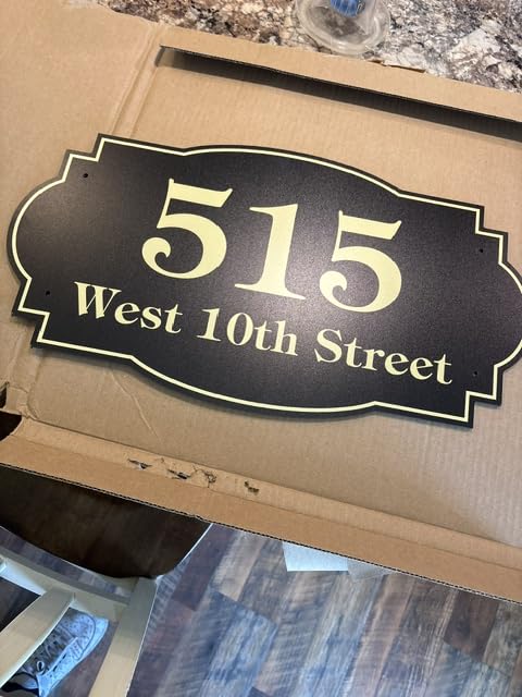 House Address Sign, House Address Plaque, Indoor/Outdoor Use, 7x12 Inch, 22 Colors, Reflective Option, USA Made by My Sign Center (Victorian) customer photo 2