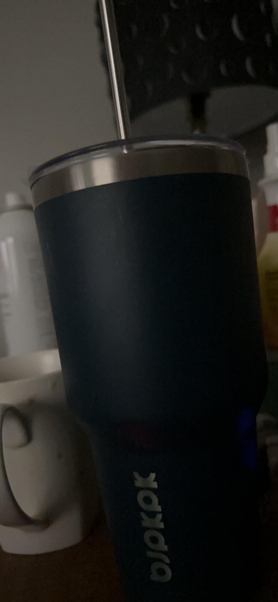 BJPKPK 30oz Stainless Steel Tumbler Color Block Insulated Tumblers Cup with Lid and Straw, Double Walled Travel Coffee Mug,Mint customer photo 2