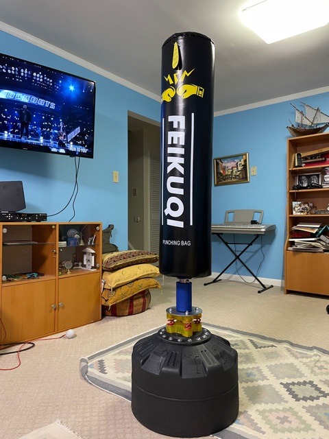 Punching Bag for Adults, Boxing Bag with Stand 70''-205lbs Freestanding Punching Bag for Adults - Kickboxing Bag for Home Gym Office customer photo 1