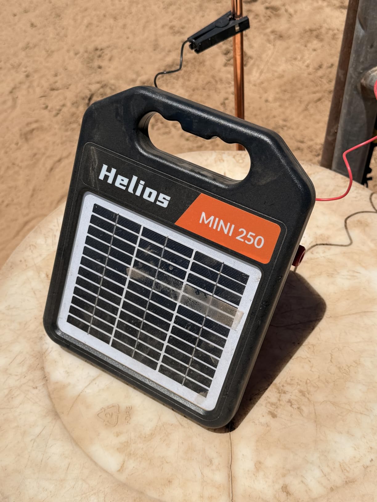 10 Miles Solar Electric Fence Charger with Day/Night Mode, 0.16J Portable Solar Fence Charger with Rechargeable Solar Panel for 24-Hour Uninterrupted Protection Electric Fence Energizer customer photo 1