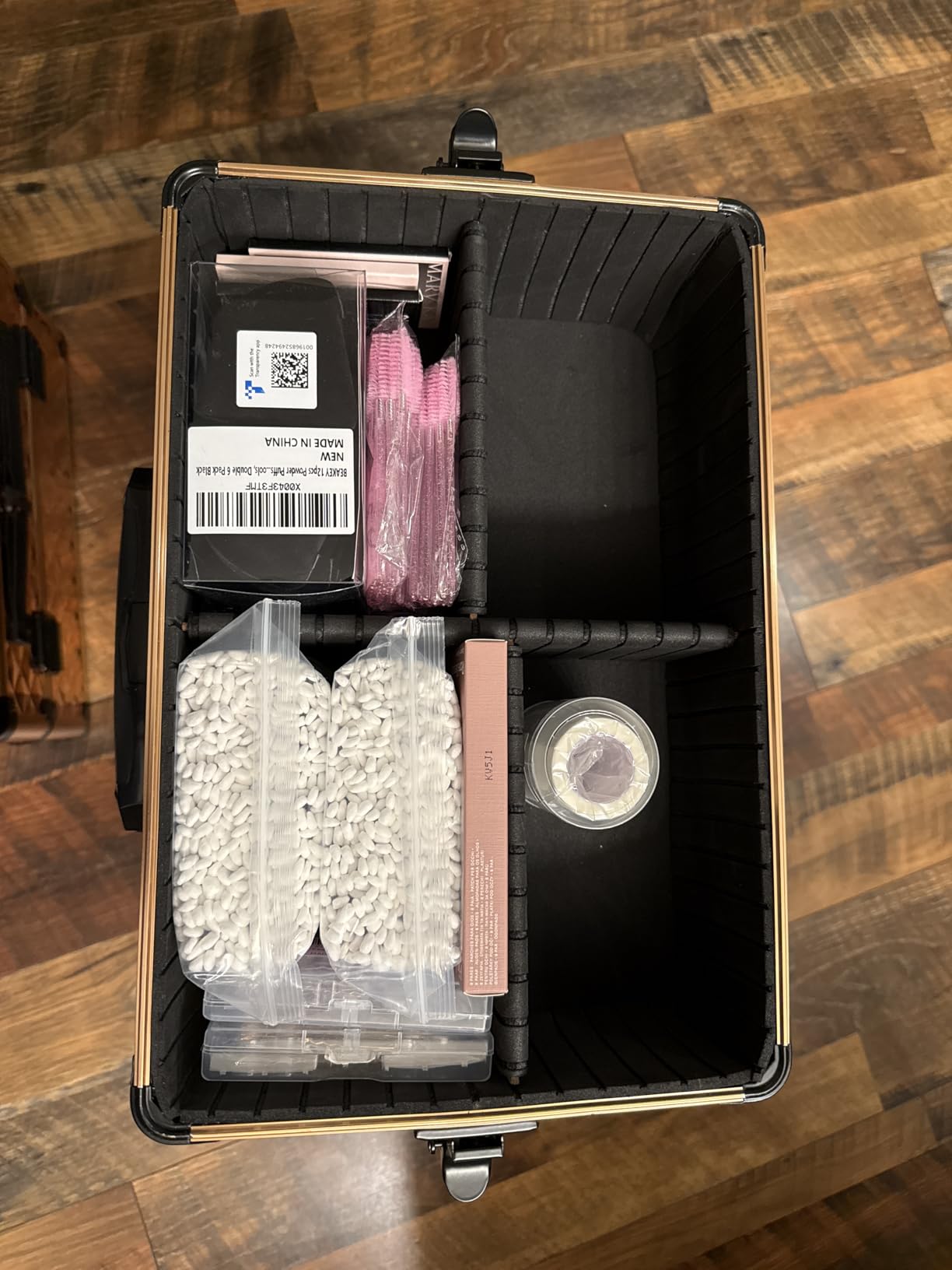 FRENESSA 3 in 1 Rolling Makeup Case Cosmetology Case on Wheel Vintage Black | Cosmetic Trolley Large Storage with Keys 360 Swivel Salon Barber Case Traveling Cart Trunk for Artist Hairstylists Nail Tech customer photo 1