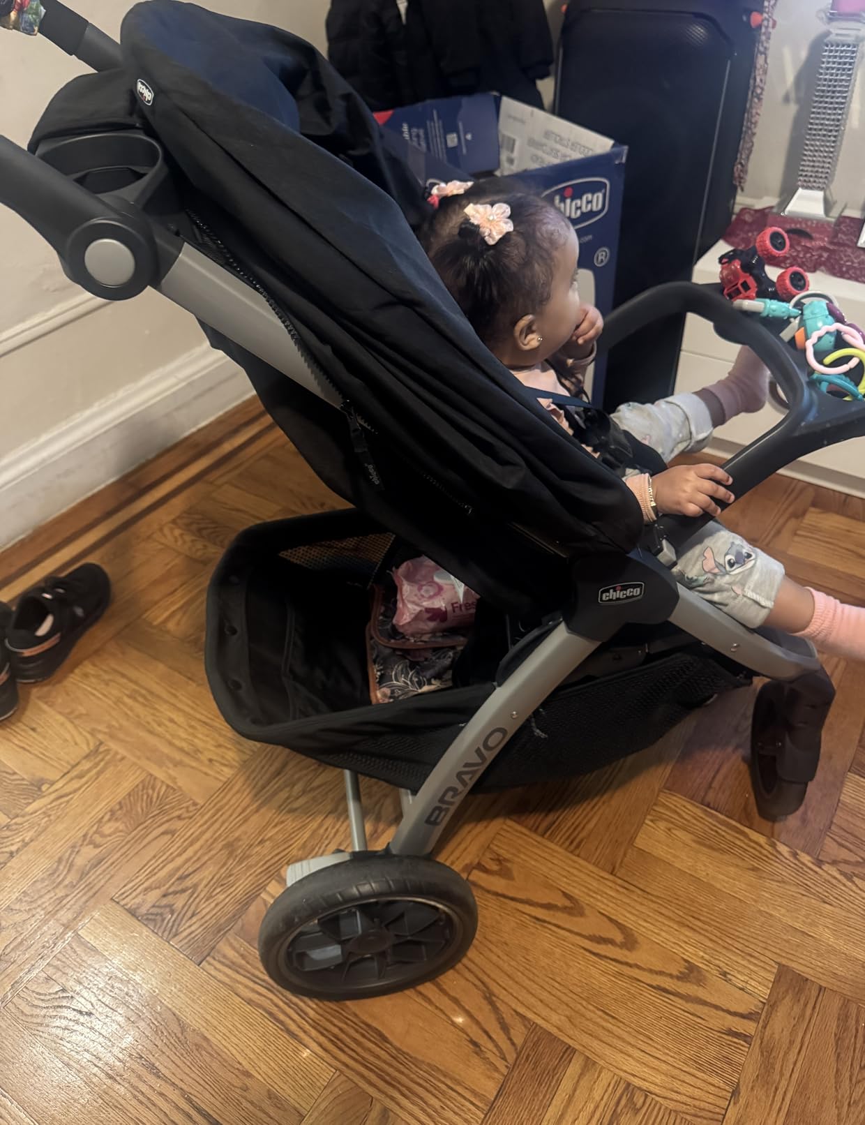 Bravo Quick-Fold Stroller - Black | Black customer photo 1
