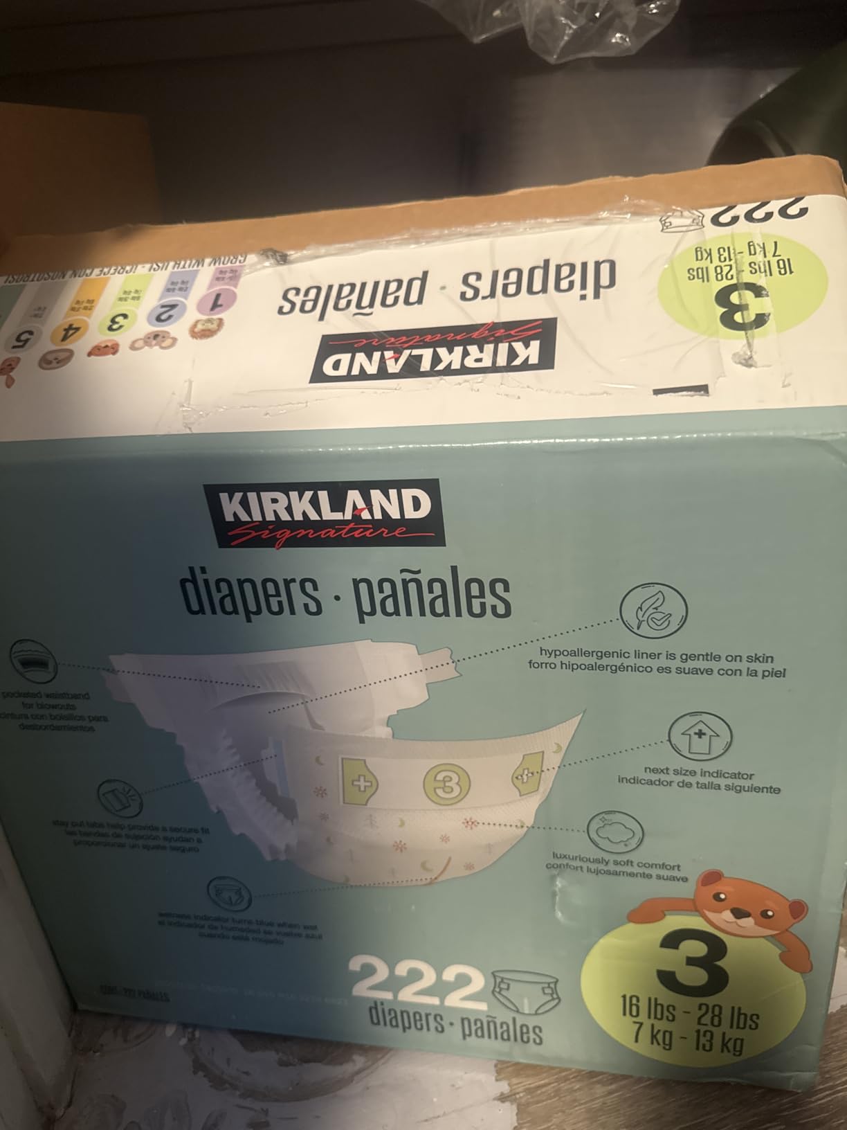 Kirkland Signature Diapers, Size 4 (22-37 Pounds), 198 Count customer photo 1