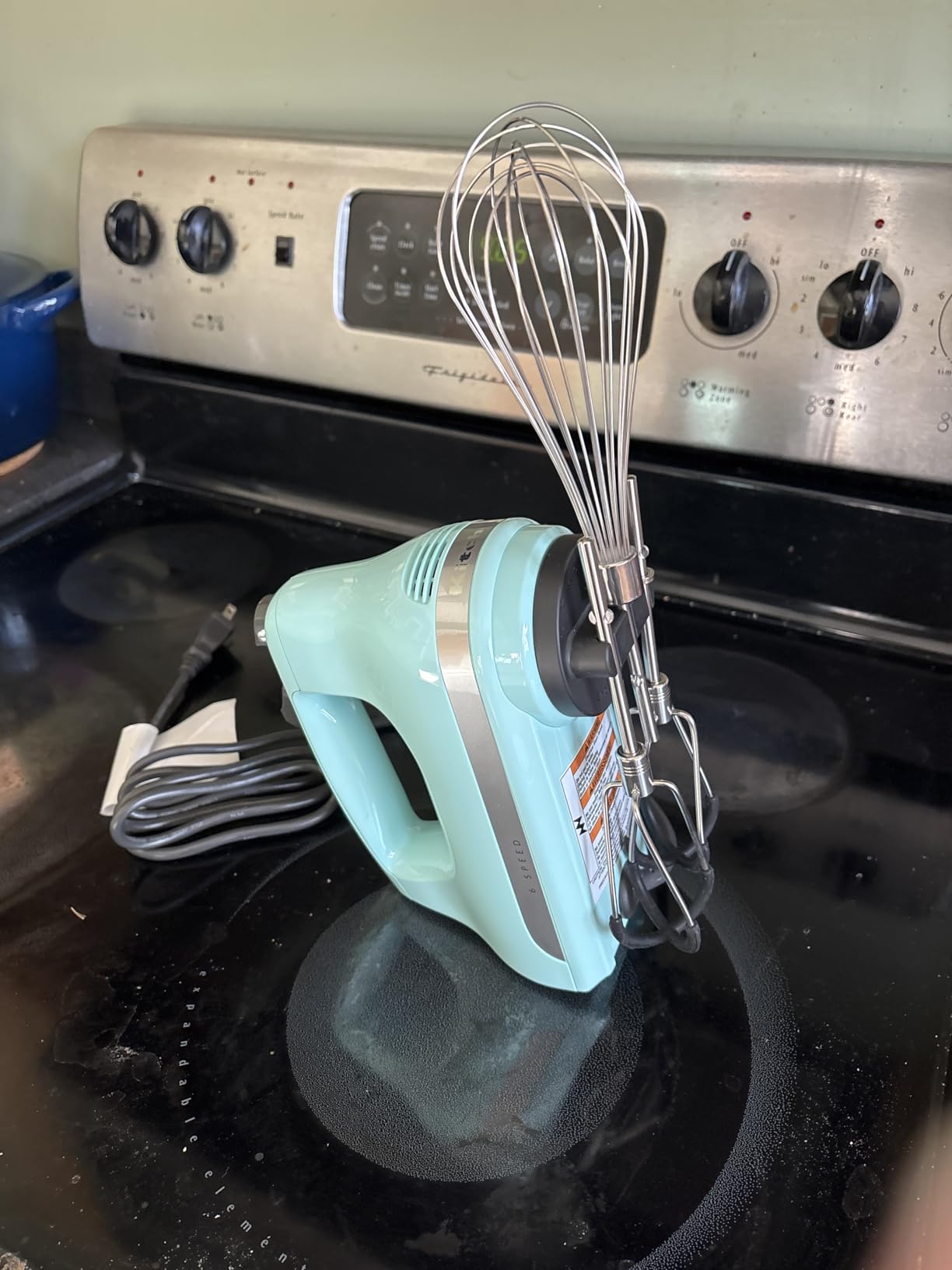 KitchenAid 6 Speed Hand Mixer with Flex Edge Beaters - KHM6118 customer photo 2